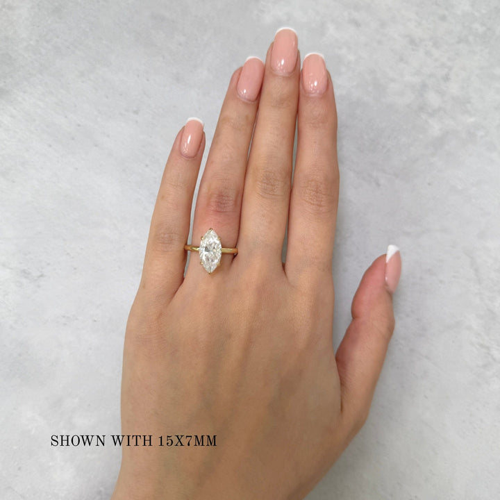 AGIDesignShop Eden Marquise Moissanite  Engagement Ring