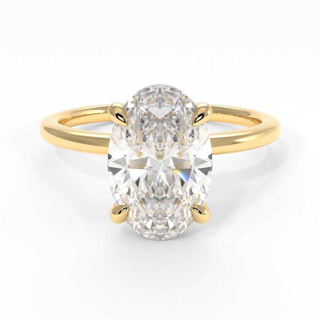 AGI Design Eden Oval Lab Created Diamond Engagement Ring