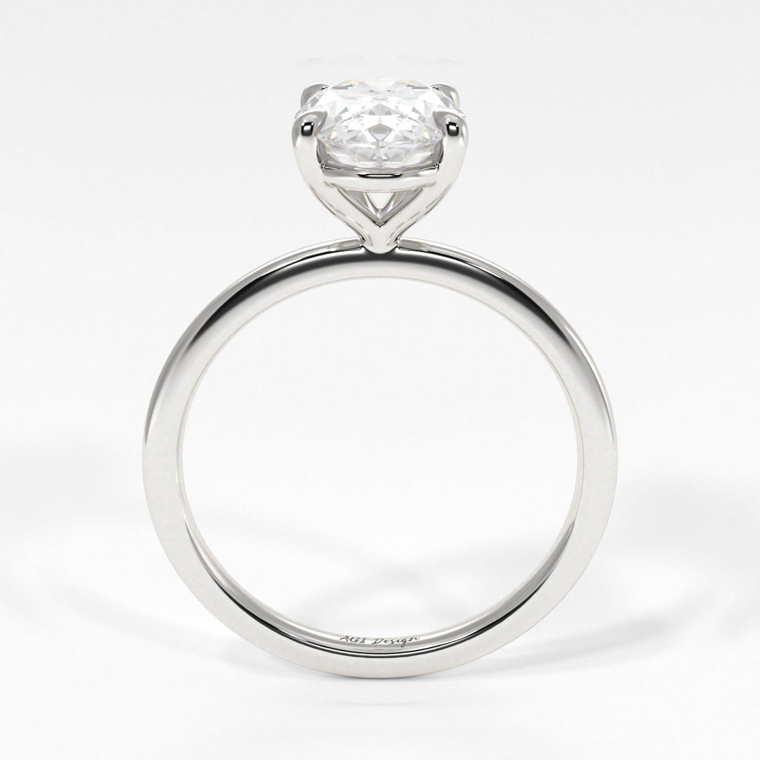AGI Design Eden Oval Lab Created Diamond Engagement Ring