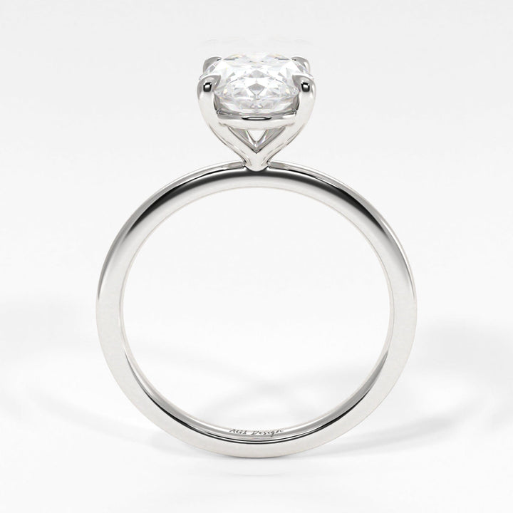 AGI Design Eden Oval Lab Created Diamond Engagement Ring