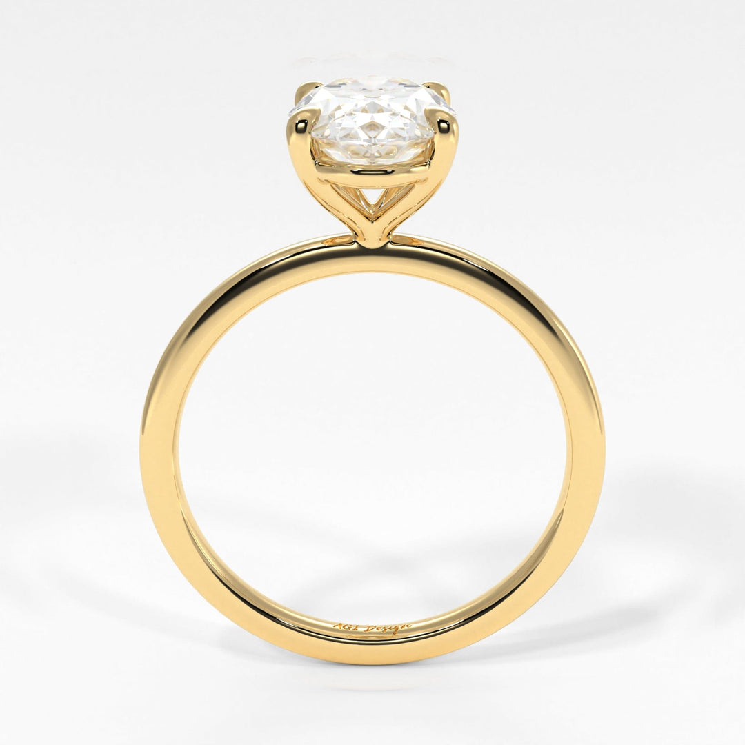 AGI Design Eden Oval Lab Created Diamond Engagement Ring
