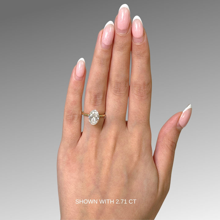 AGI Design Eden Oval Lab Created Diamond Engagement Ring