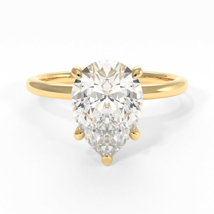 AGI Design Eden Pear Shape Lab Created Diamond Engagement Ring