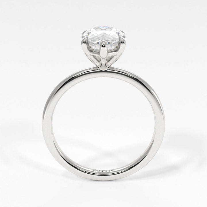 AGI Design Eden Pear Shape Lab Created Diamond Engagement Ring