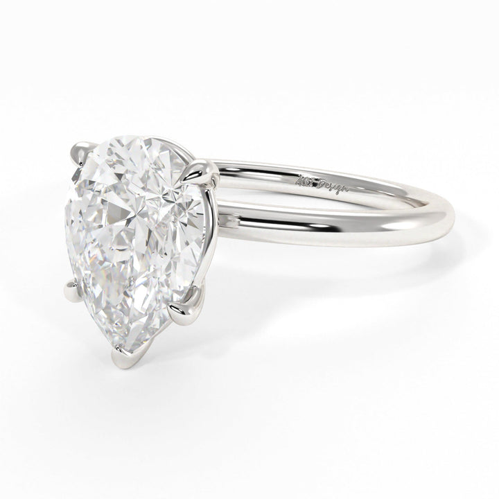 AGI Design Eden Pear Shape Lab Created Diamond Engagement Ring