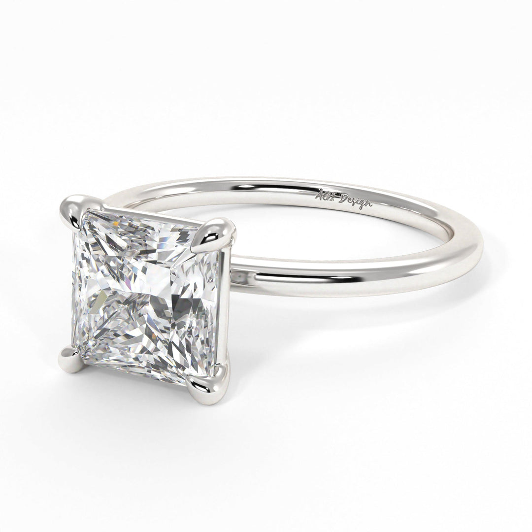 AGI Design Eden Princess Cut Lab Created Diamond Engagement Ring