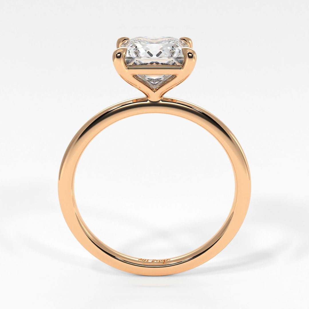 AGI Design Eden Princess Cut Lab Created Diamond Engagement Ring