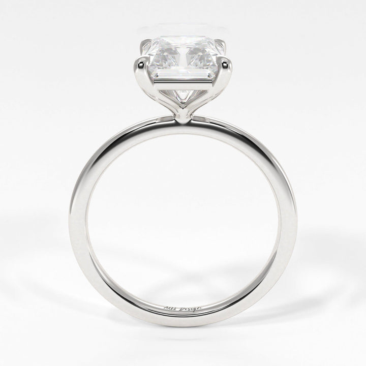 AGI Design Eden Radiant/Emerald Lab Created Diamond Engagement Ring