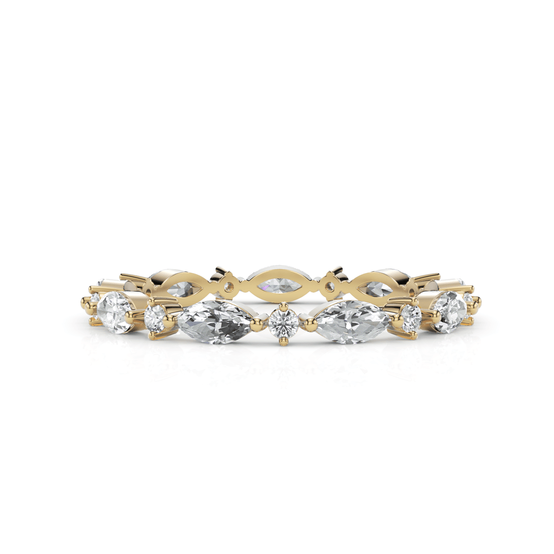 AGIDesignShop Elly Lab-Created Diamonds Wedding Band