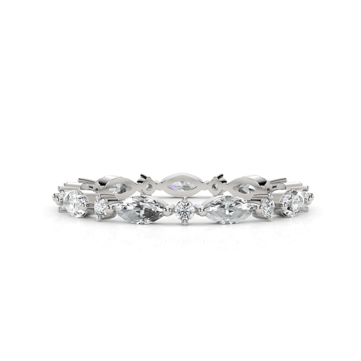 AGIDesignShop Elly Lab-Created Diamonds Wedding Band