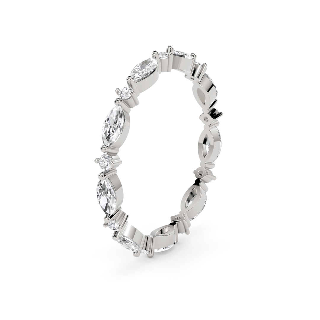 AGIDesignShop Elly Lab-Created Diamonds Wedding Band