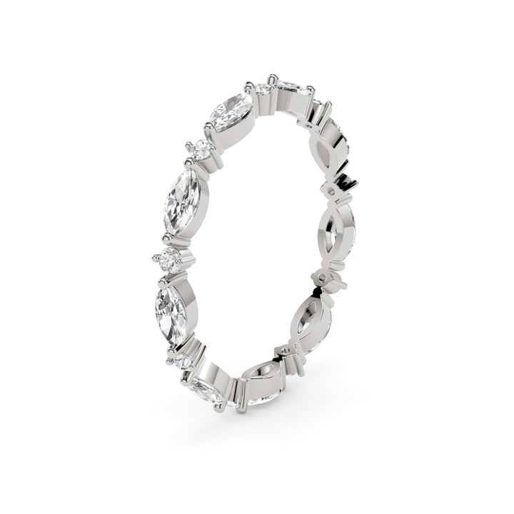 AGIDesignShop Elly Lab-Created Diamonds Wedding Band