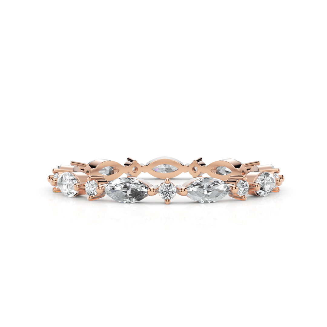 AGIDesignShop Elly Lab-Created Diamonds Wedding Band