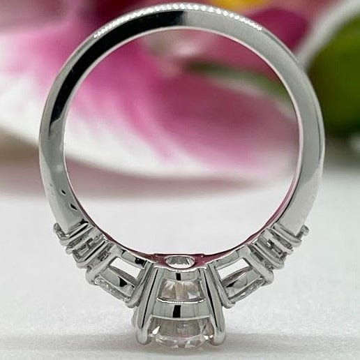 AGI Design Emma Oval Lab Created Diamond Engagement Ring