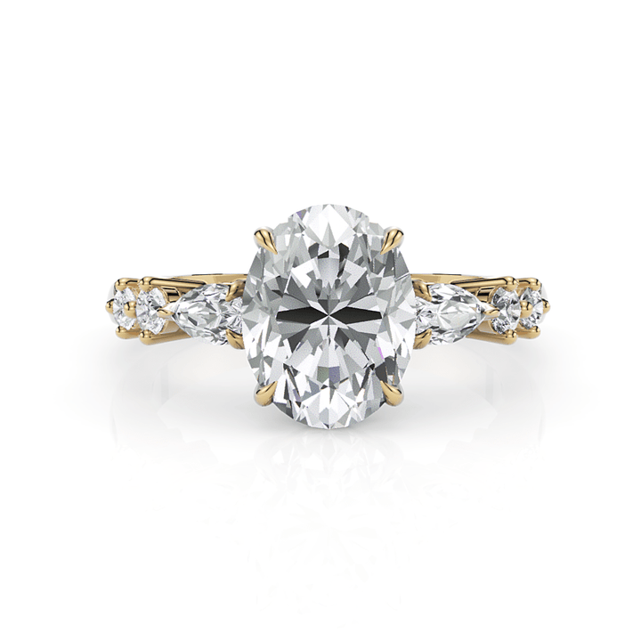 AGI Design Emma Oval Moissanite Engagement Ring