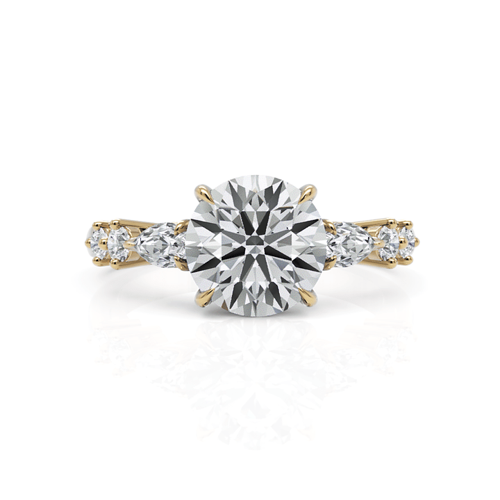 AGI Design Emma Round Lab Created Diamond Engagement Ring