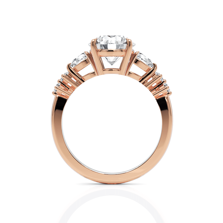 AGI Design Emma Round Lab Created Diamond Engagement Ring