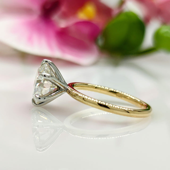 AGIDesignShop Eva Forever One Round Moissanite Engagement  Ring