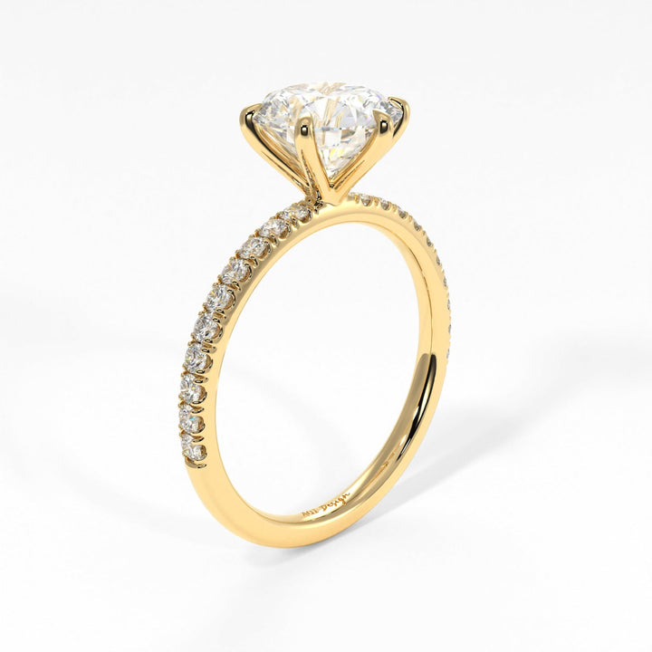 AGIDesignShop Evie Round Moissanite Engagement Ring