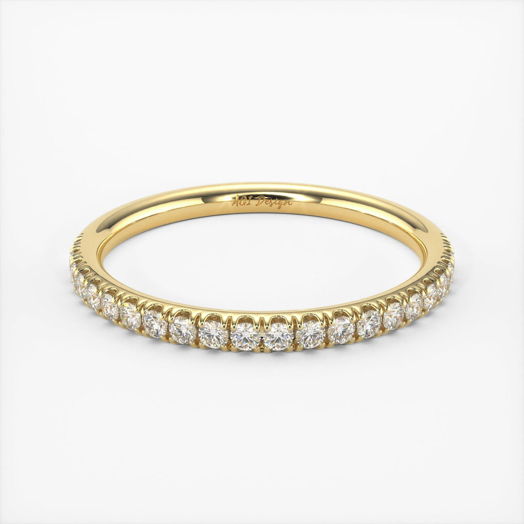 AGIDesignShop Frankie Diamond Wedding Band