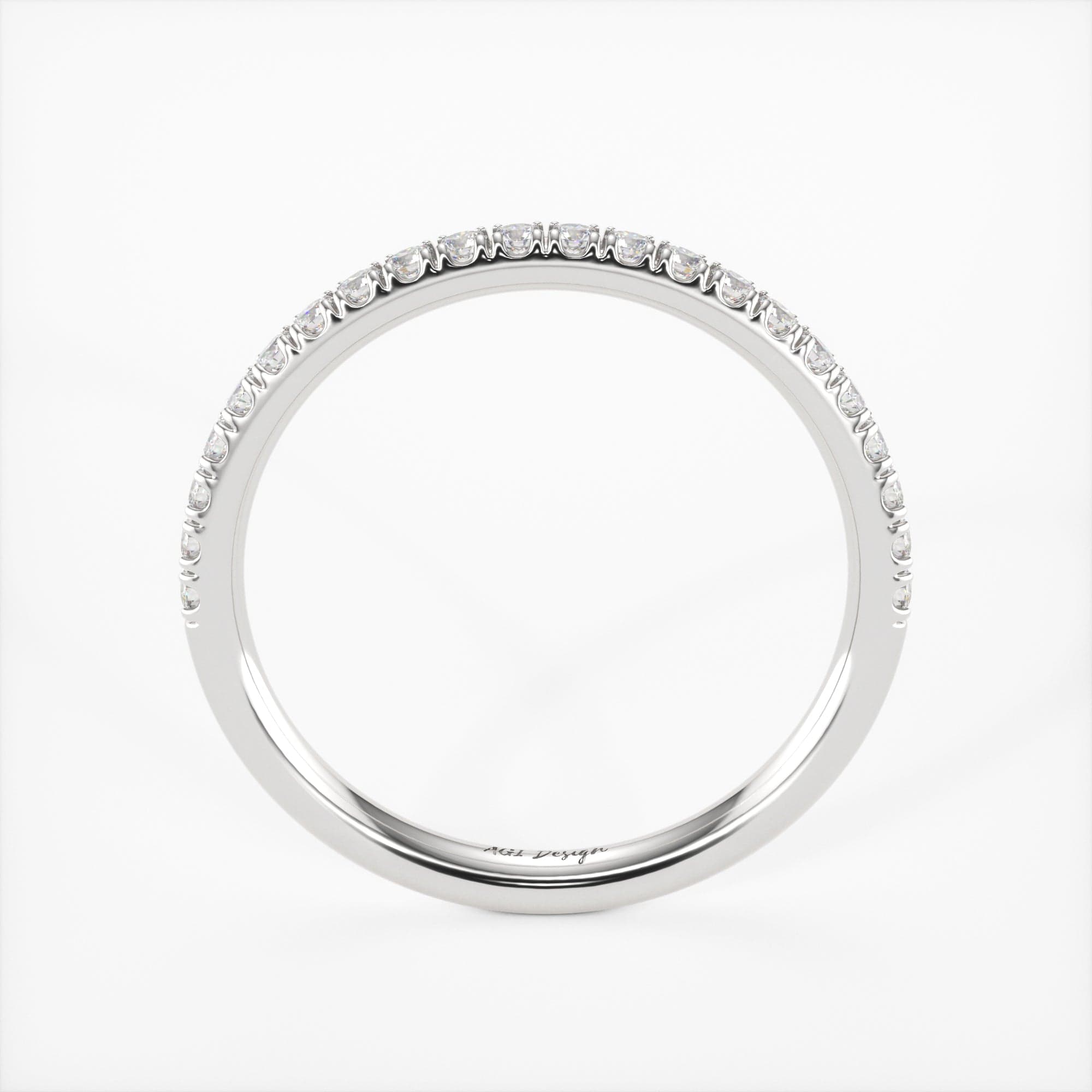Frankie Lab Created Diamond Wedding Band/AGI Design