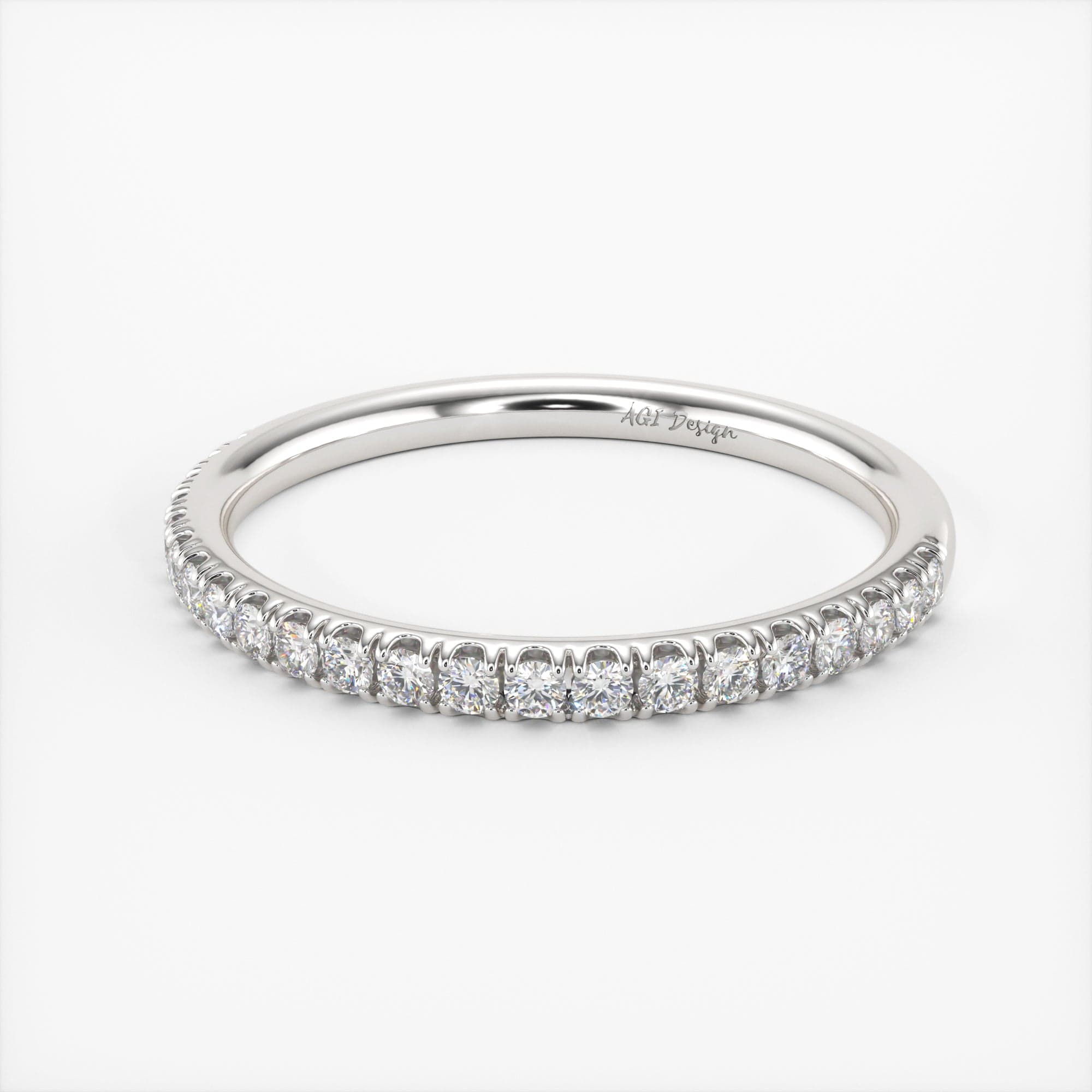 Frankie Lab Created Diamond Wedding Band/AGI Design