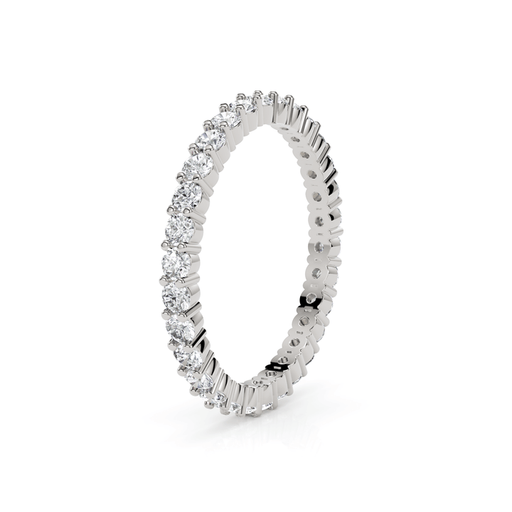 AGIDesignShop Full Eternity Sage Lab-Created Diamonds Wedding Band