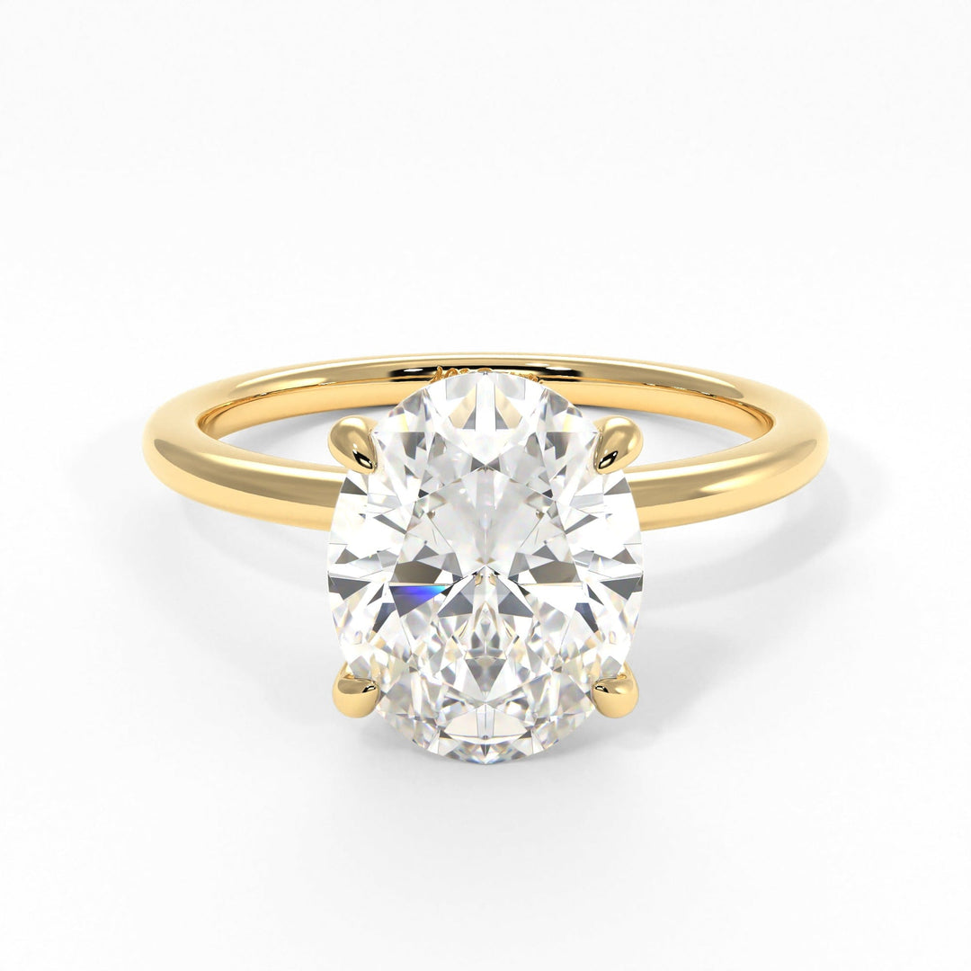 AGI Design Grace Oval Lab Created Diamond Engagement Ring