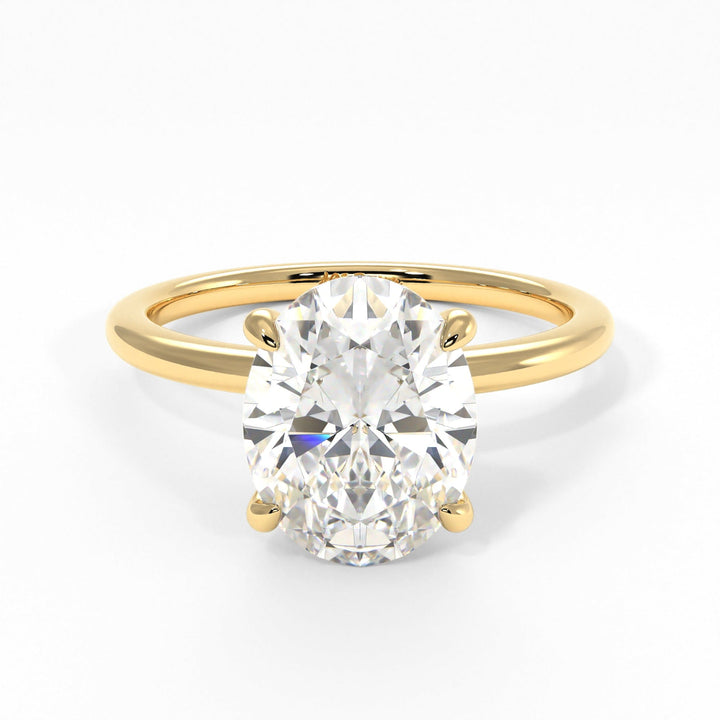 AGI Design Grace Oval Lab Created Diamond Engagement Ring