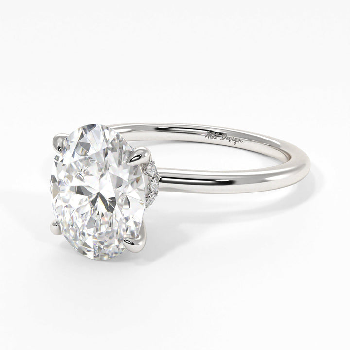 AGI Design Grace Oval Lab Created Diamond Engagement Ring
