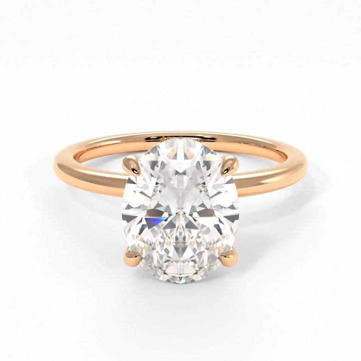 AGI Design Grace Oval Lab Created Diamond Engagement Ring