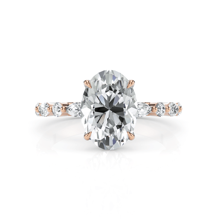 AGIDesignShop Hope Oval Moissanite  Engagement Ring