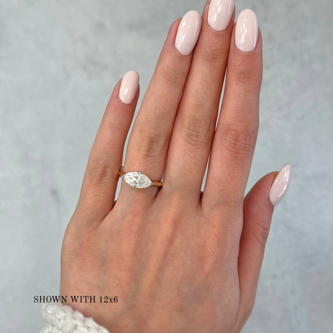 AGIDesignShop Kayla Marquise Moissanite  Engagement Ring