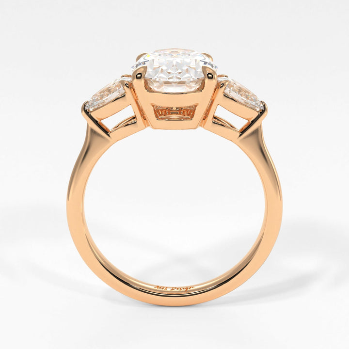 AGI Design Leah Oval Lab Created Diamond Engagement Ring