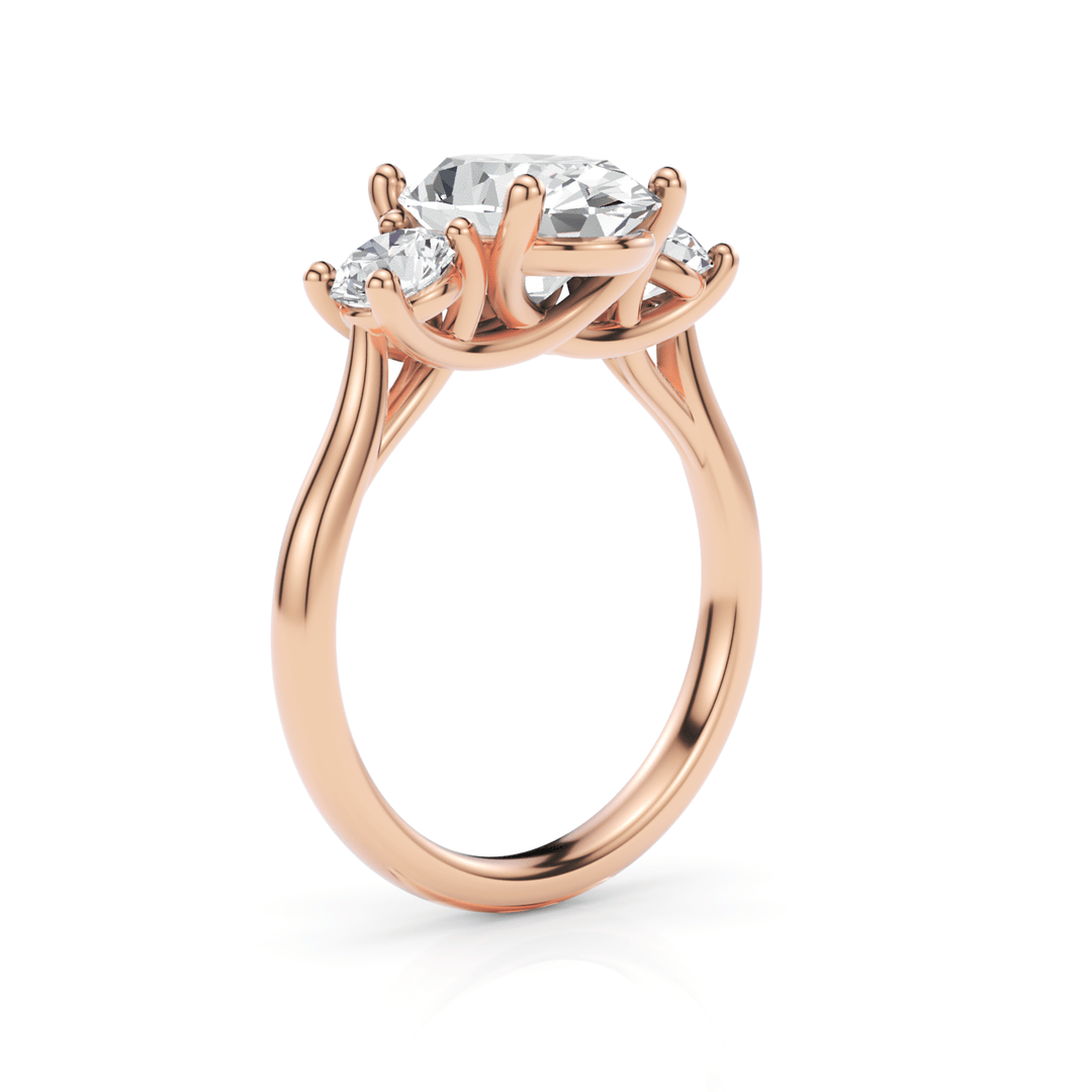 AGI Design Leona Oval Lab Created Diamond Engagement Ring