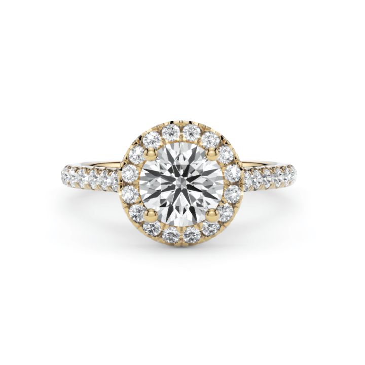 AGI Design Lily Round Lab Created Diamond Engagement Ring