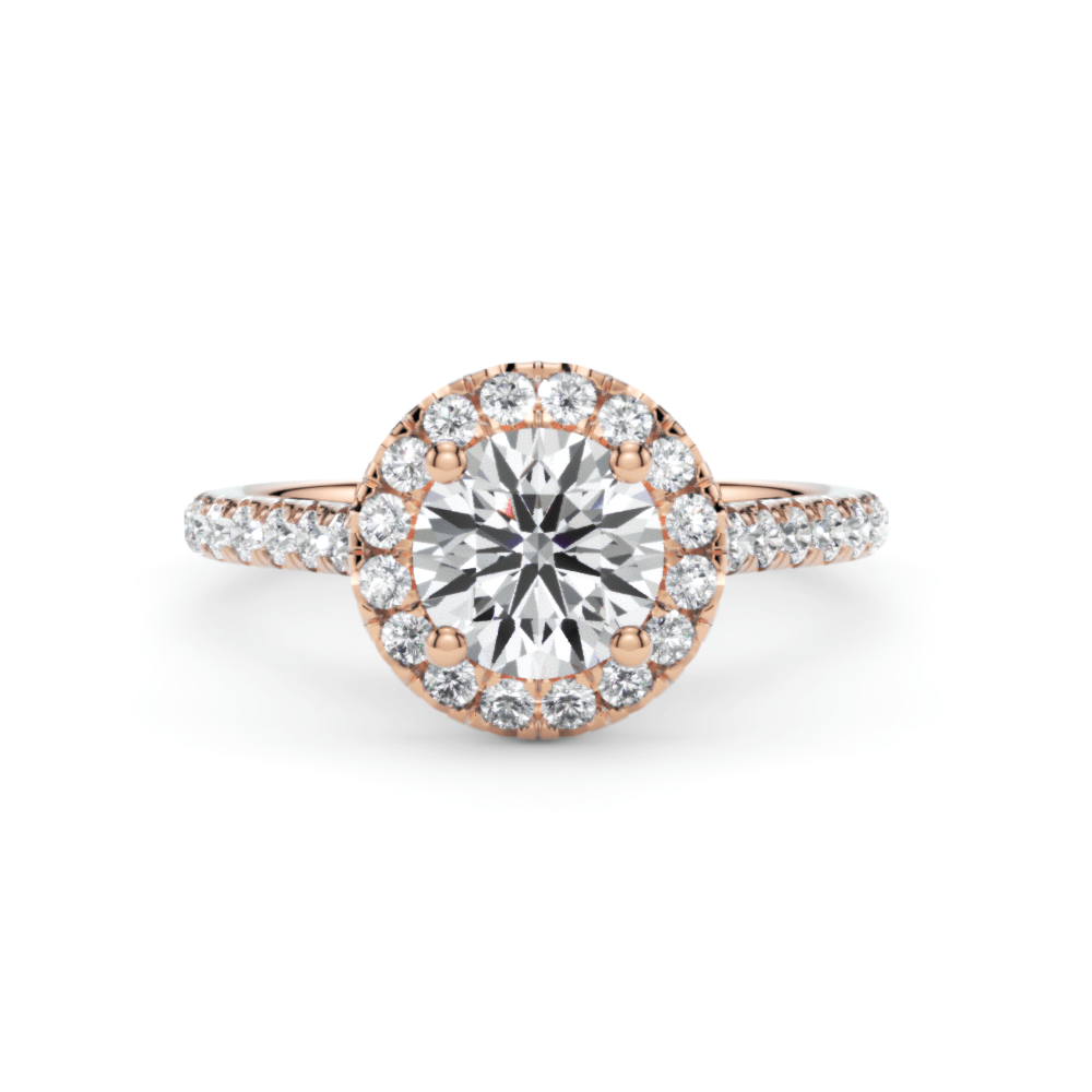 AGIDesignShop Lily Round Moissanite Engagement Ring