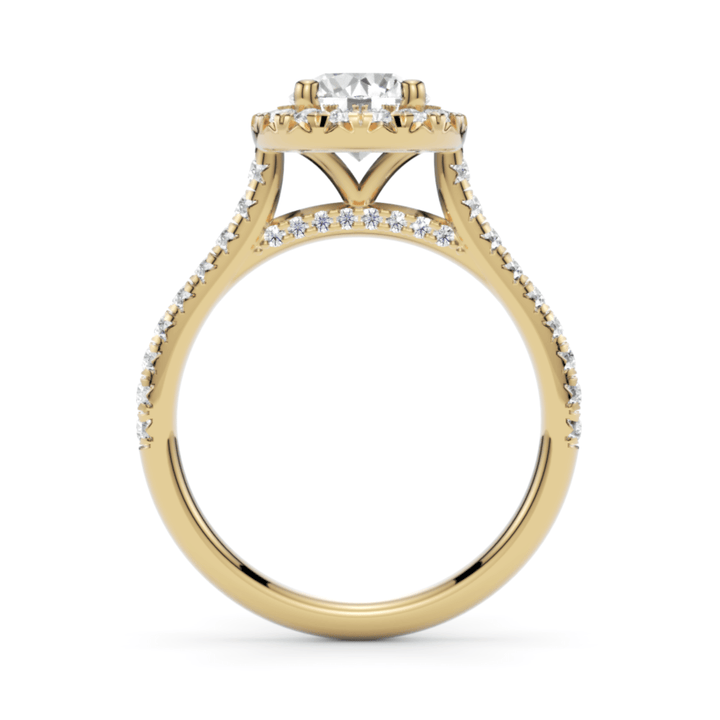 AGIDesignShop Lily Round Moissanite Engagement Ring