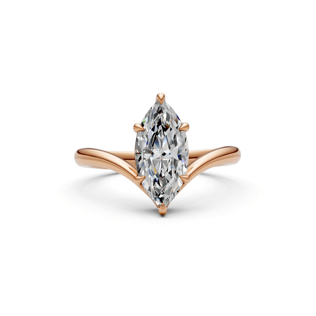 AGI Design Liv Marquise Lab Created Diamond Engagement Ring