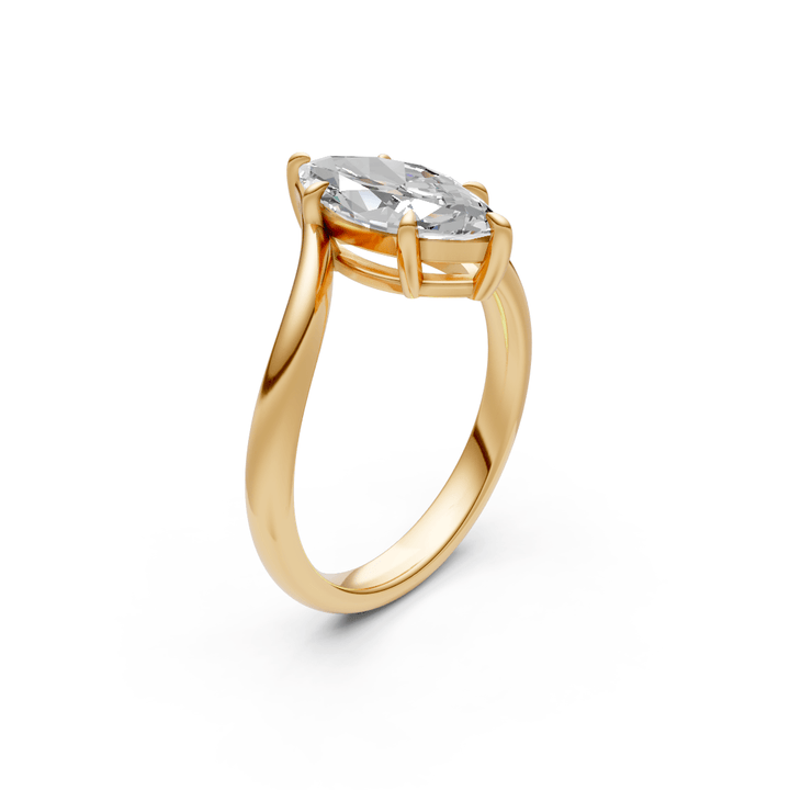 AGI Design Liv Marquise Lab Created Diamond Engagement Ring