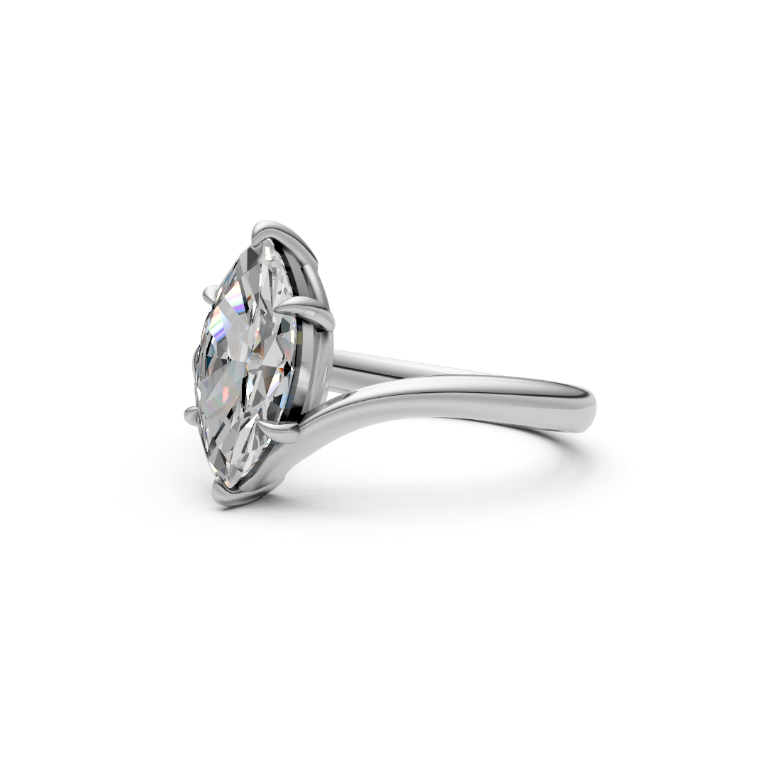 AGIDesignShop Liv Marquise Moissanite  Engagement Ring