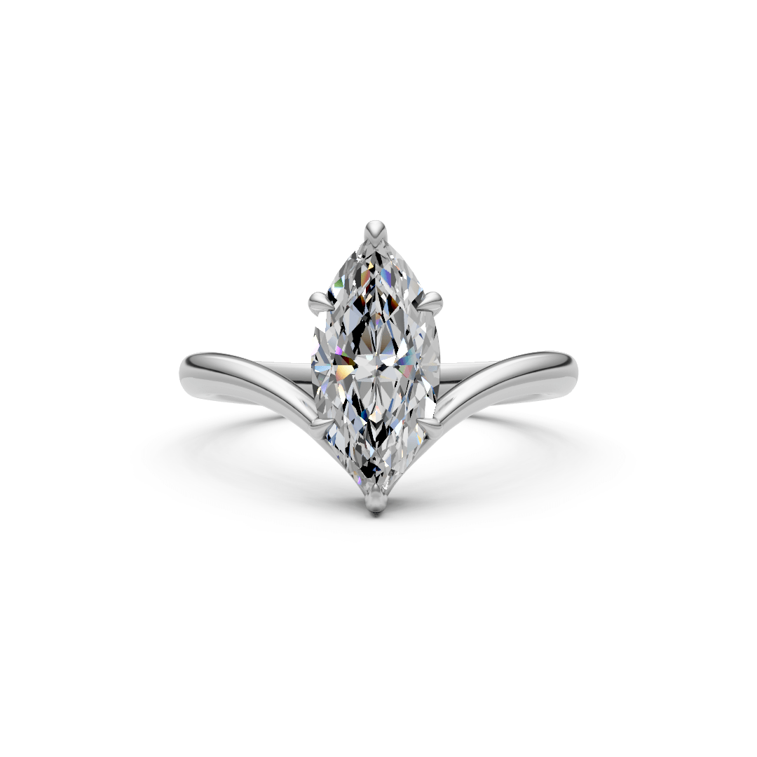 AGIDesignShop Liv Marquise Moissanite  Engagement Ring