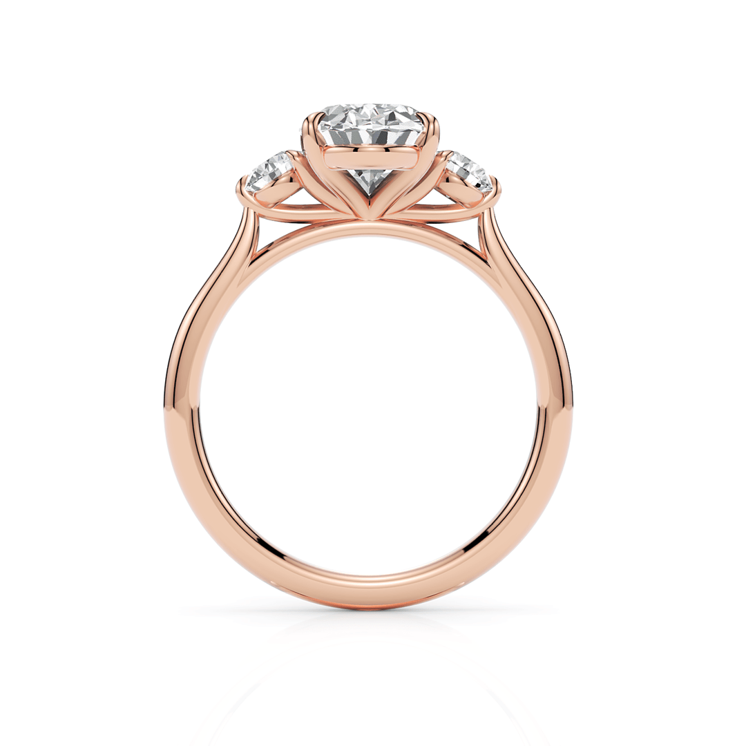 AGI Design Lucy Oval Lab Created Diamond Engagement Ring