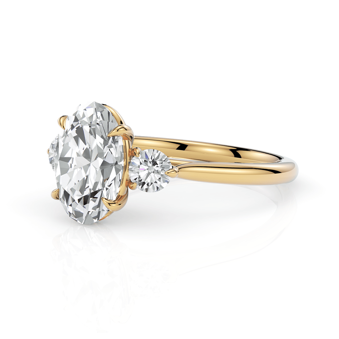 AGI Design Lucy Oval Lab Created Diamond Engagement Ring