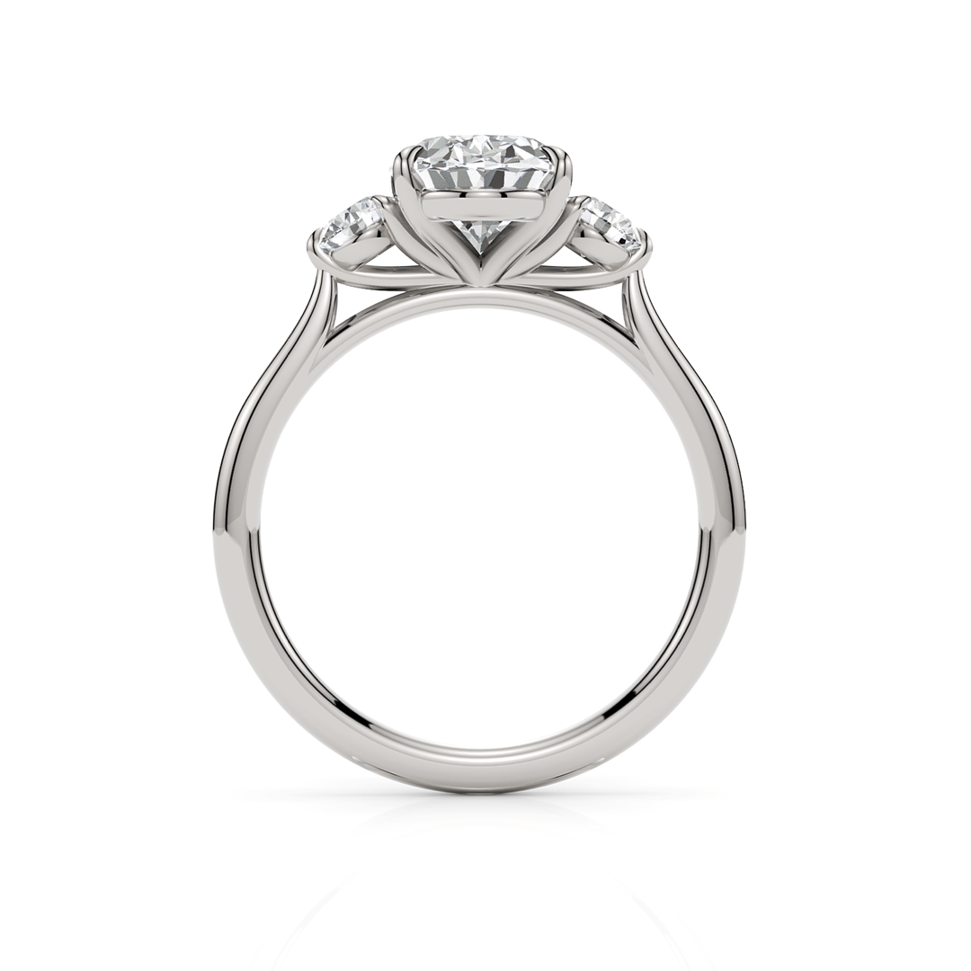 AGI Design Lucy Oval Lab Created Diamond Engagement Ring