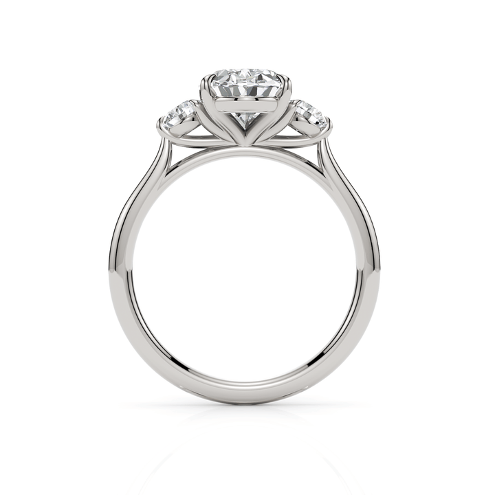 AGI Design Lucy Oval Lab Created Diamond Engagement Ring