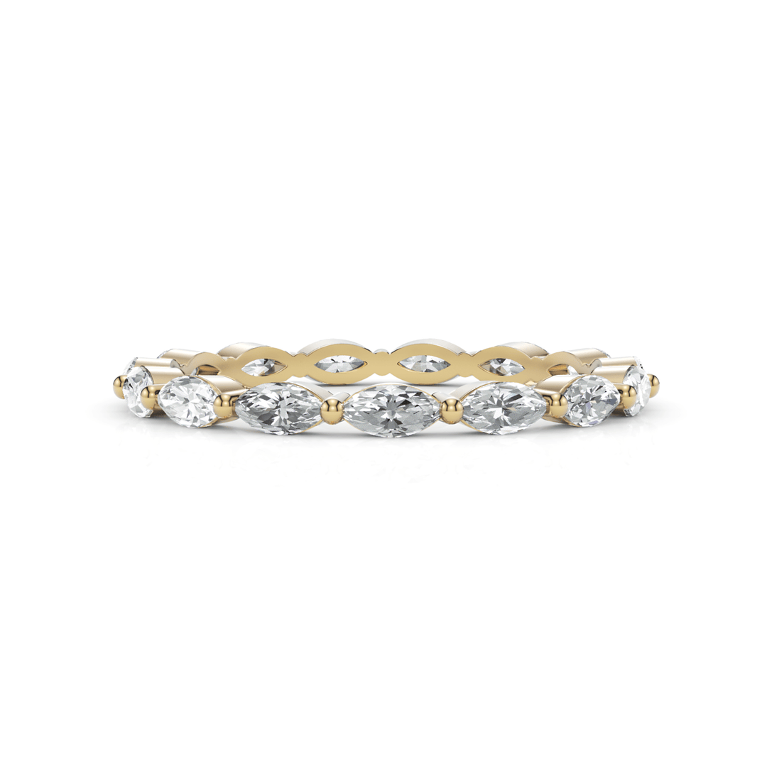 AGI Design Martina Marquise Cut Lab-grown  Diamonds Wedding Band