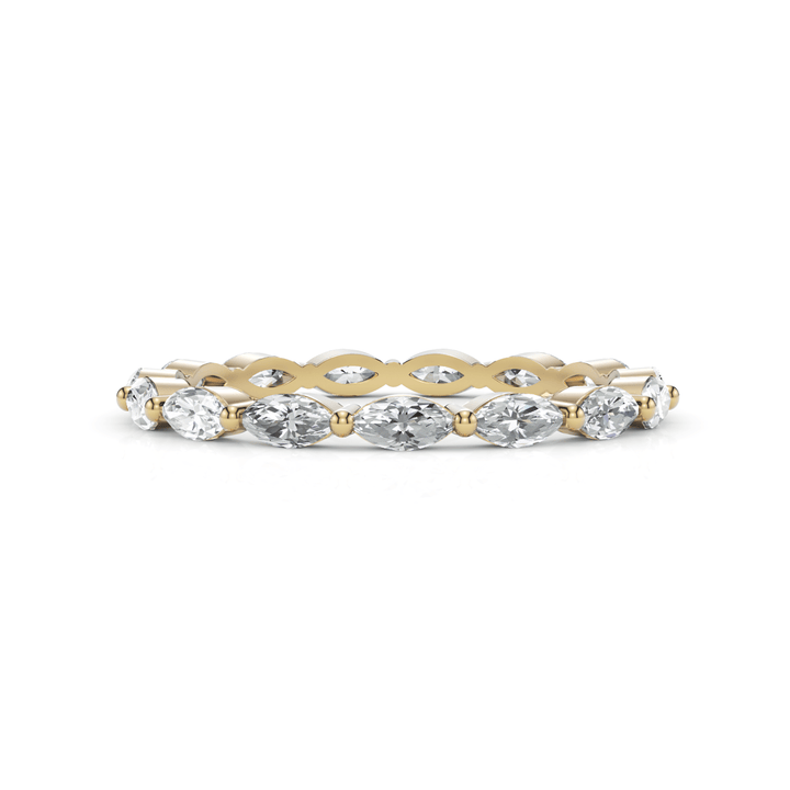 AGI Design Martina Marquise Cut Lab-grown  Diamonds Wedding Band