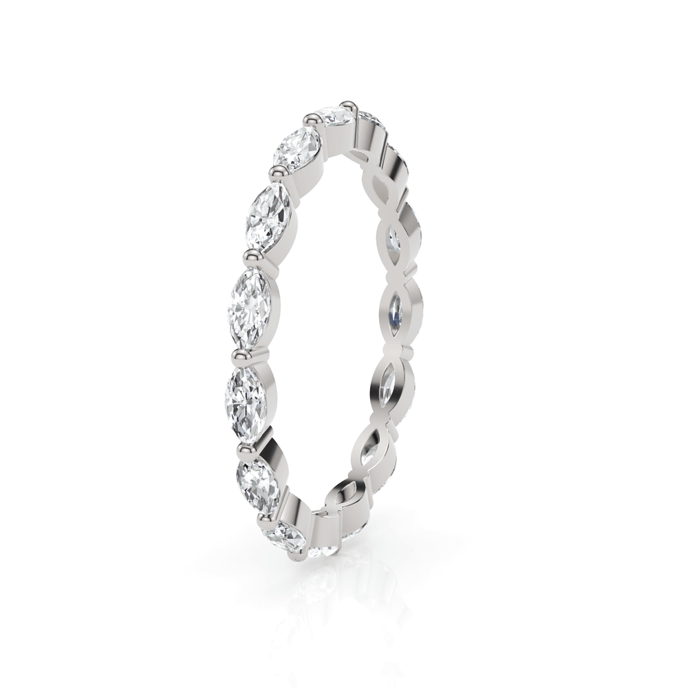 AGI Design Martina Marquise Cut Lab-grown  Diamonds Wedding Band