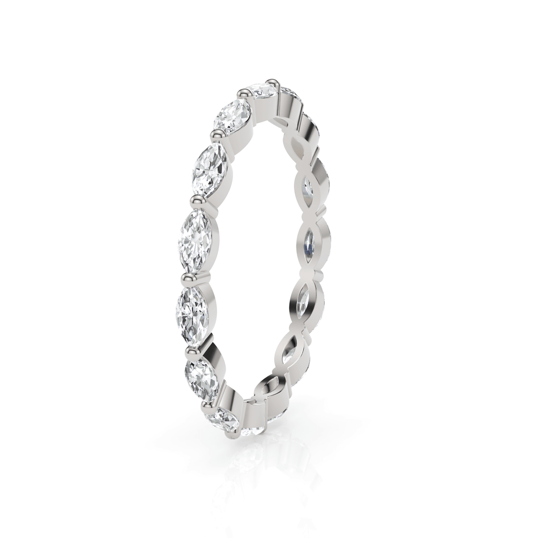 AGI Design Martina Marquise Cut Lab-grown  Diamonds Wedding Band